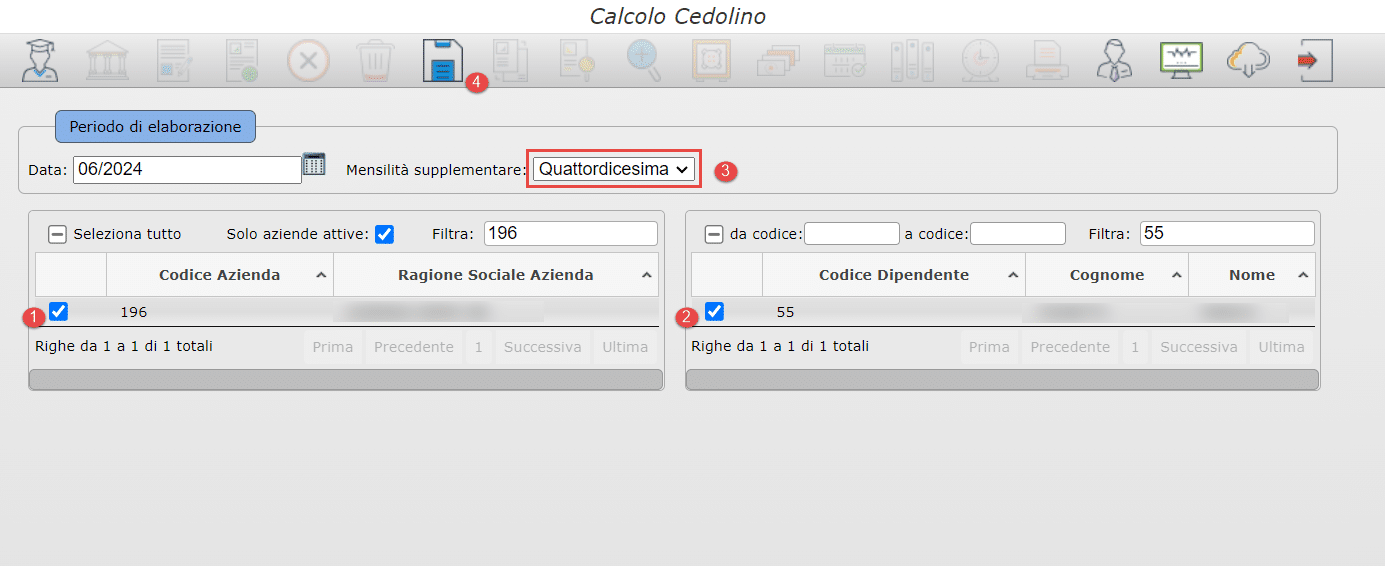 Procedura Calcolo Cedolino