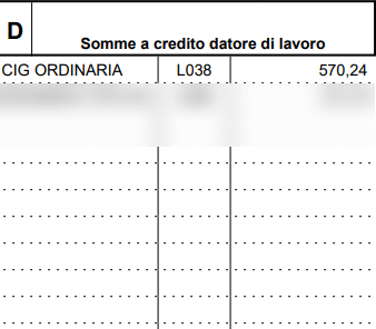 Voce CIG ordinaria