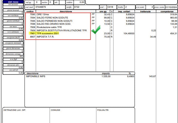 File cedolino Aggiuntivo TFR