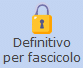 Pulsante Definitivo per fascicolo