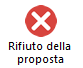 Pulsante Rifiuto della proposta