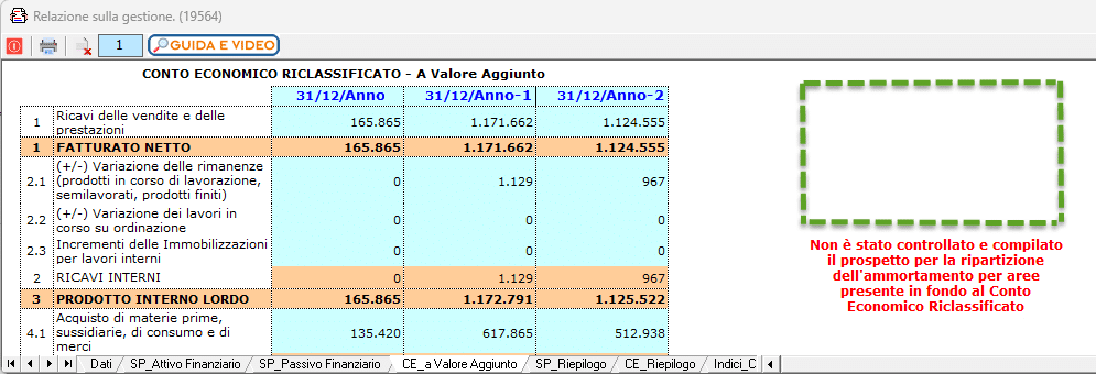 Vista sezione ratifica