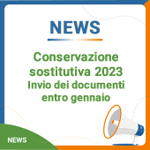 Conservazione sostitutiva 2023: invio dei documenti entro gennaio