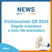 Dichiarazioni GB  2024: Regole per la creazione e l’invio del file telematico