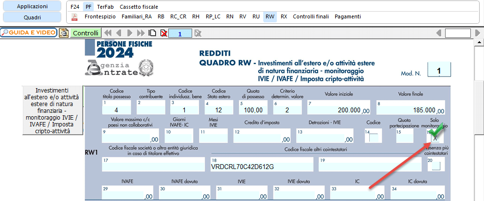 Check su Solo monitoraggio