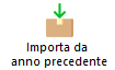 Pulsante importa da anno precedente