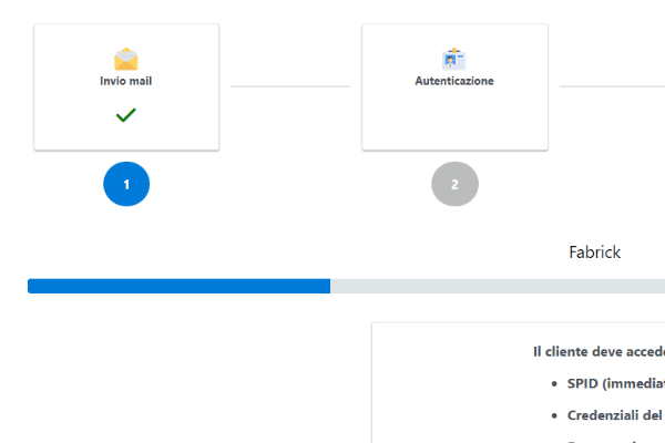 Procedura guidata di onboarding