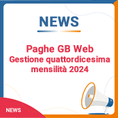 Paghe GB Web: Gestione quattordicesima mensilità 2024