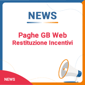 Paghe GB Web: Restituzione Incentivi