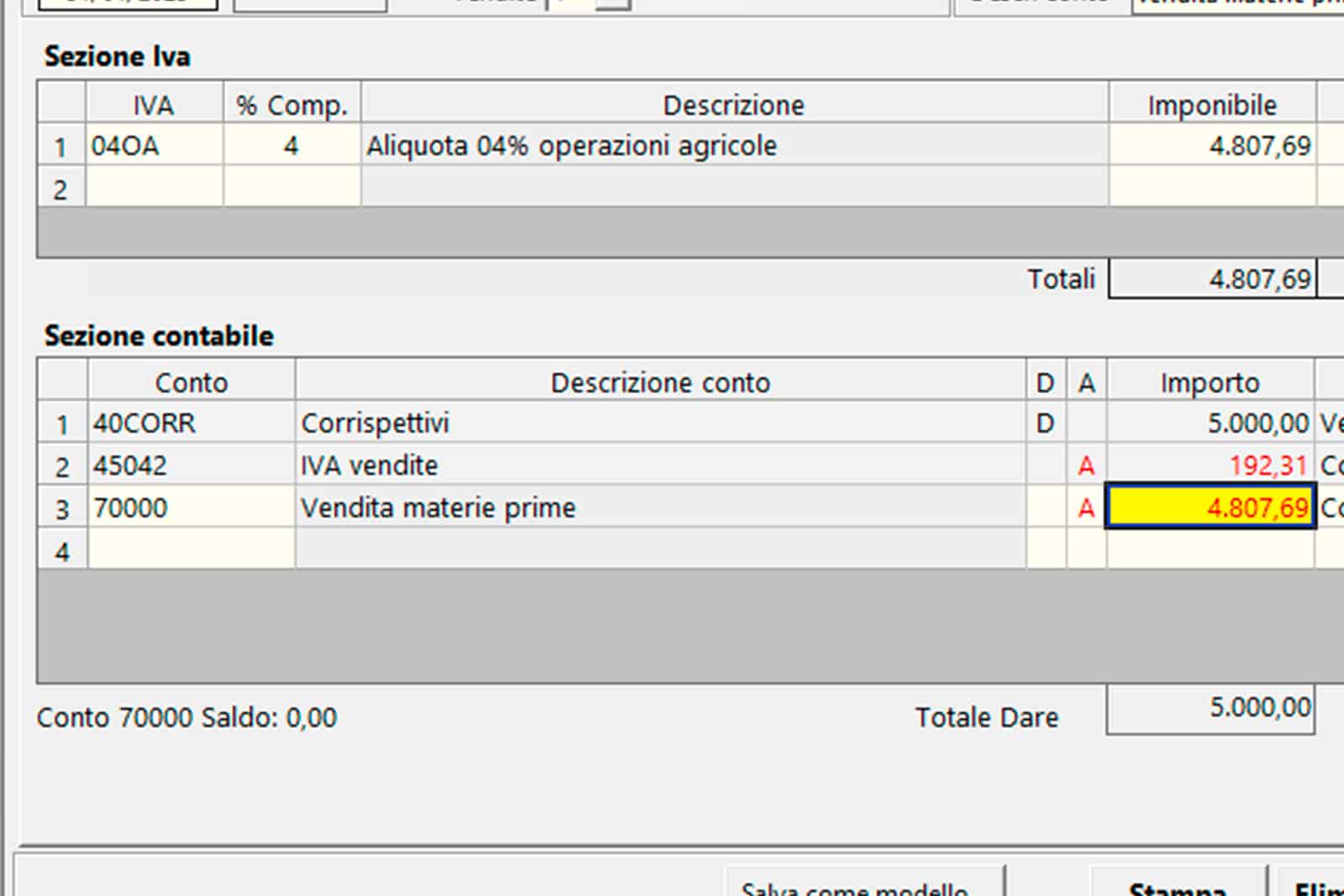 Prima nota con registrazioni tipo e integrazione contabile - fiscale