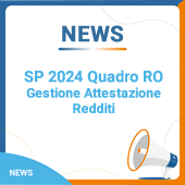 SP 2024 Quadro RO: gestione Attestazione Redditi